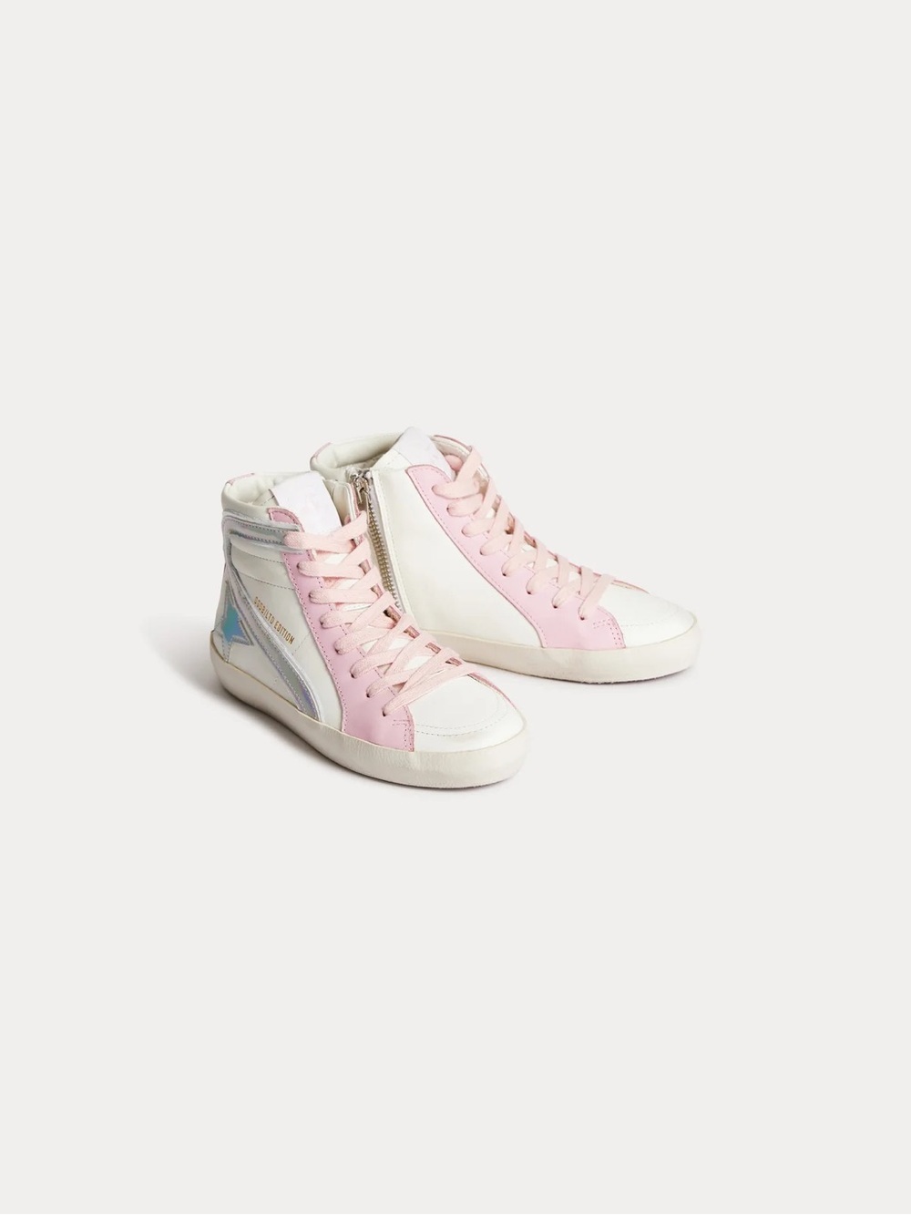 Golden Goose x Bonpoint White High Top Sneakers